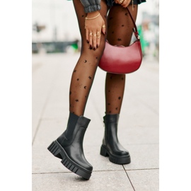 Szigetelt Chelsea csizma cipzárral S.Barski HY42-975 Fekete 1