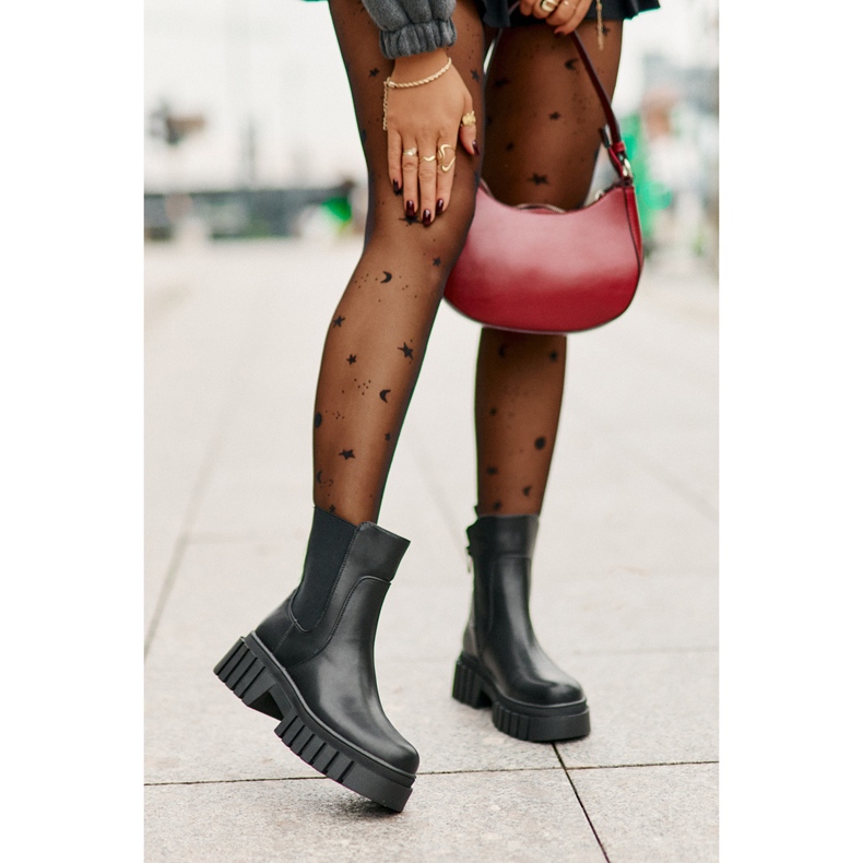 Szigetelt Chelsea csizma cipzárral S.Barski HY42-975 Fekete 1