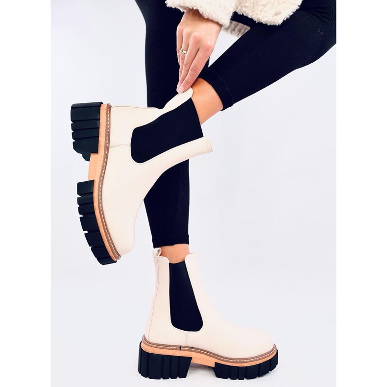 Bella Beige női Chelsea csizma bézs 1 Bella Beige női Chelsea csizma bézs 1