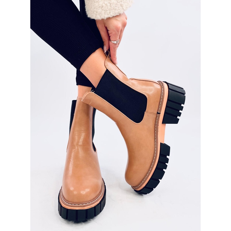 Női Chelsea csizma Bella LT.KHAKI barna 1