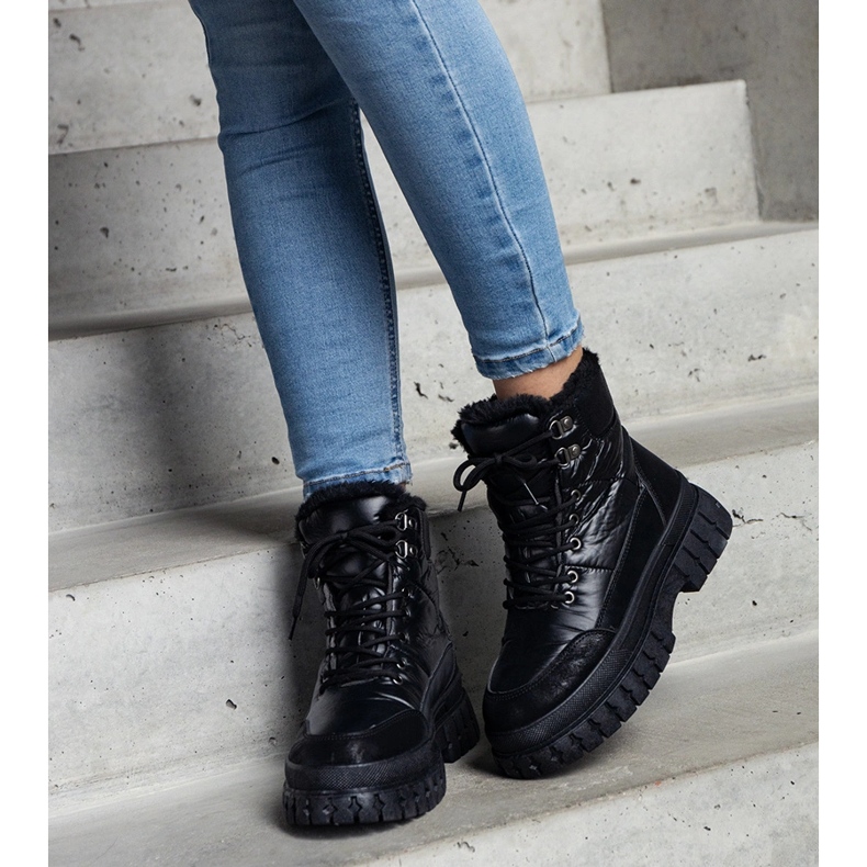 Fekete szigetelt hócsizma az Ozero-tól 1