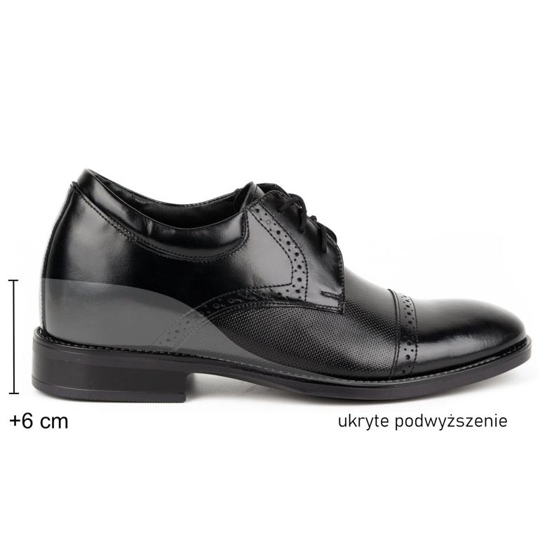 Olivier Férfi formális bőrcipő MP45KB fekete 1