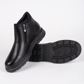 Fekete téli szigetelt férfi csizma 2 Fekete téli szigetelt férfi csizma 2