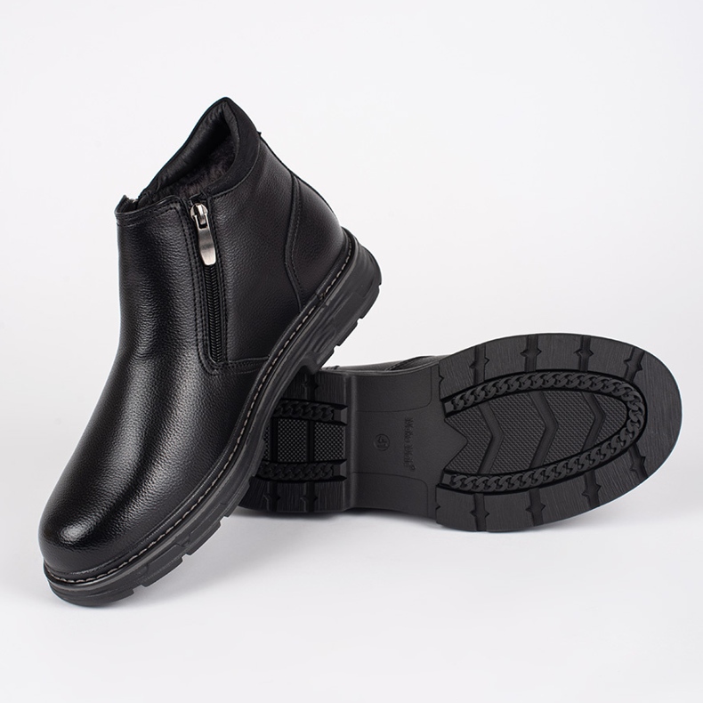 Fekete téli szigetelt férfi csizma 2 Fekete téli szigetelt férfi csizma 2