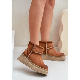 Bőr velúr hócsizma emelvényen és ékekkel Barna Maciejka 06769-29 barna 2 Bőr velúr hócsizma emelvényen és ékekkel Barna Maciejka 06769-29 barna 2