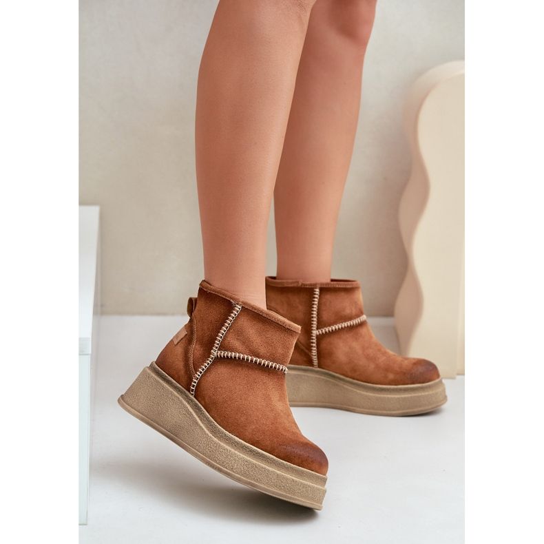 Bőr velúr hócsizma emelvényen és ékekkel Barna Maciejka 06769-29 barna 2 Bőr velúr hócsizma emelvényen és ékekkel Barna Maciejka 06769-29 barna 2