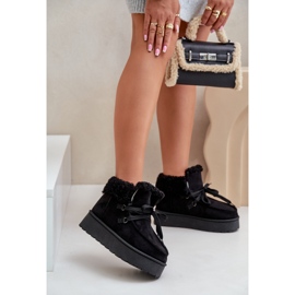 Női Platform hócipő Szőrmével, Branek Fekete Ciabellae 2