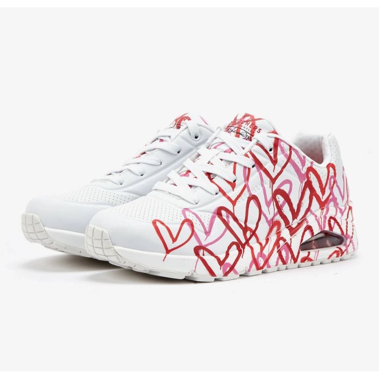 Skechers X Jgoldcrown Uno-Spread The Love W 155507-WRPK cipő fehér 1