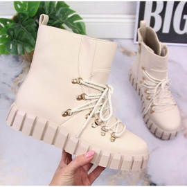 Szigetelt platós csizma Potocki W WOL108B bézs 1