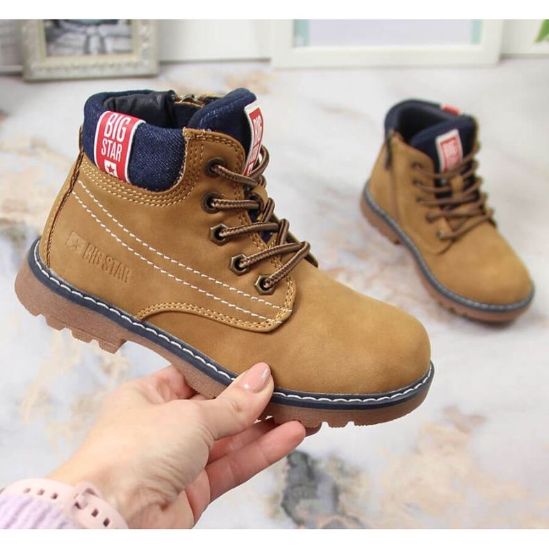 Big Star INT1789 hőszigetelt csizma barna 1