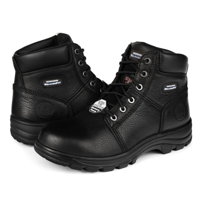 Skechers Workshire 77009EC/BLK cipő fekete 2