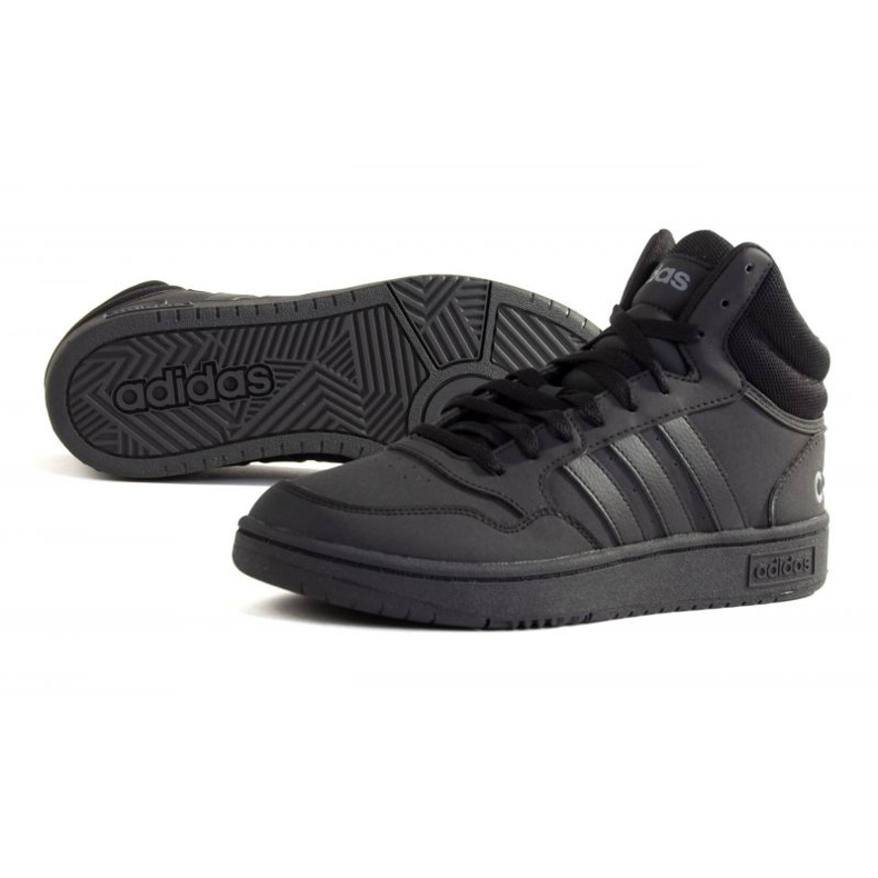 Adidas Hoops 3.0 Mid GV6683 cipő fekete 1