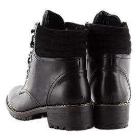 Fekete fűzős trapper K-3 fekete 2 Fekete fűzős trapper K-3 fekete 2