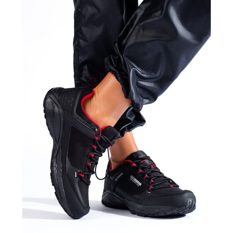 Női túracipő SOFTSHELL Outdoor DK 1096 fekete 1