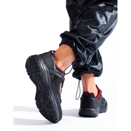 Női túracipő SOFTSHELL Outdoor DK 1096 fekete 2