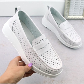 S.Barski S. Barski áttört cipő W LR509 OLI253A fehér 2