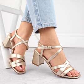 Sergio Leone W SK437 arany sarkú szandál aranysárga 1