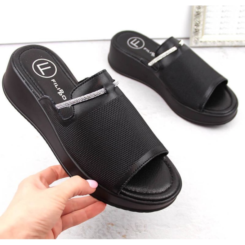 Filippo W PAW538A fekete bőr éköszvérek 1