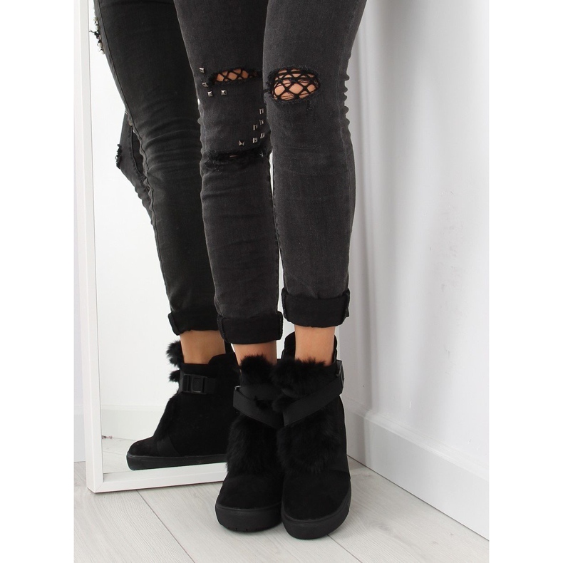 Prémes tornacipő fekete 3123 fekete 2