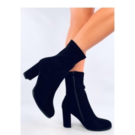 Poulter Fekete velúr bokacsizma - Inello 1