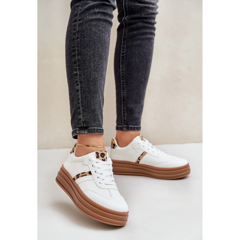 Sportcipők Modell PC2802 White Leopard fehér 1