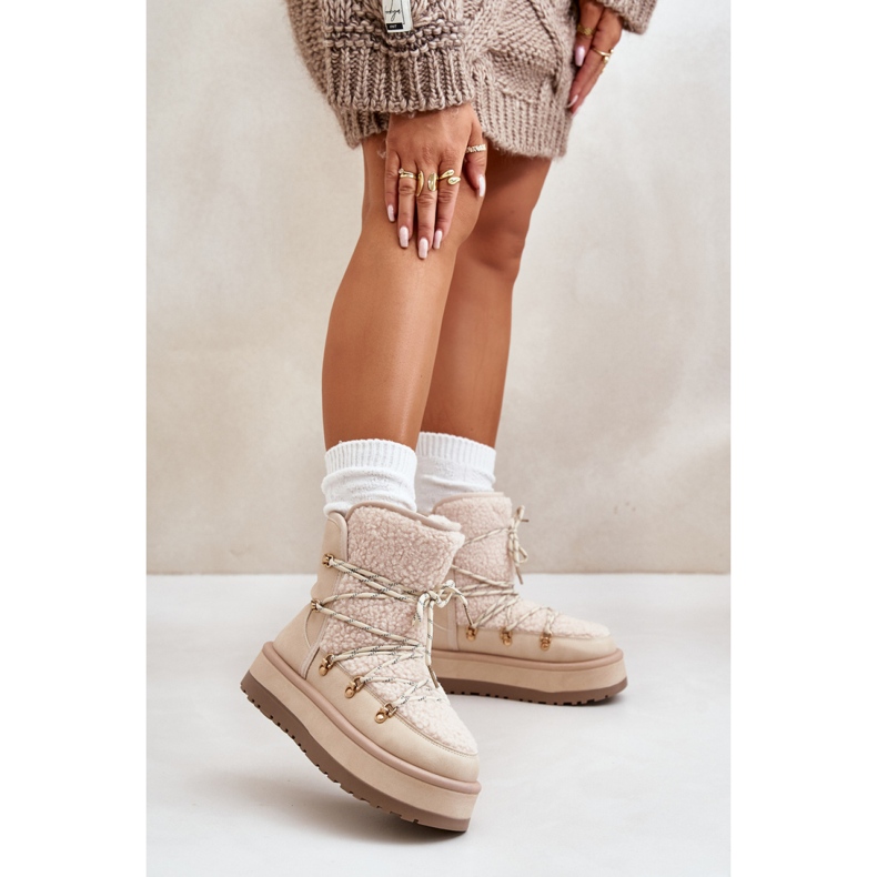 Hócsizma Modell 24889 Light Beige bézs 1