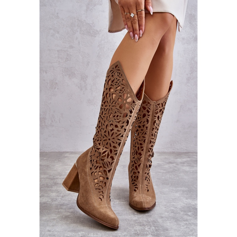 Lewski Shoes 3234 Sötétbézs csizma 1