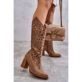 Lewski Shoes 3234 Sötétbézs csizma 2