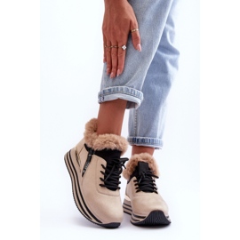 Sportcipő Modell 21-Q99 bézs 1