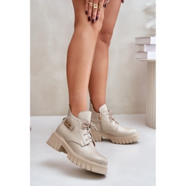 Zazoo 60483 Bézs bokacsizma 1