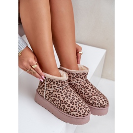 Modell 20216-4K Brown Leopard hócsizma barna 1
