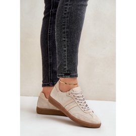 Zazoo N1068 bézs sportcipő 1
