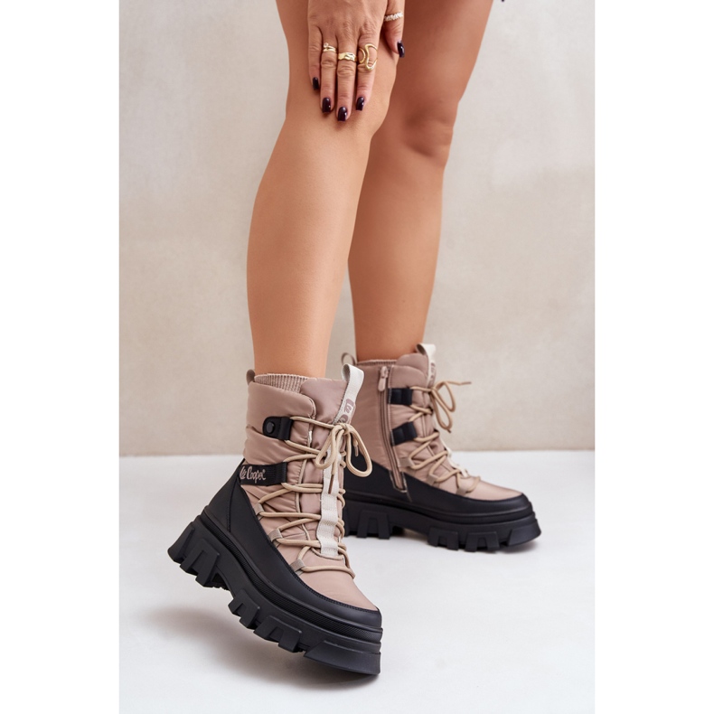 Lee Cooper LCJ-24-47-3143 Bézs hócsizma 1