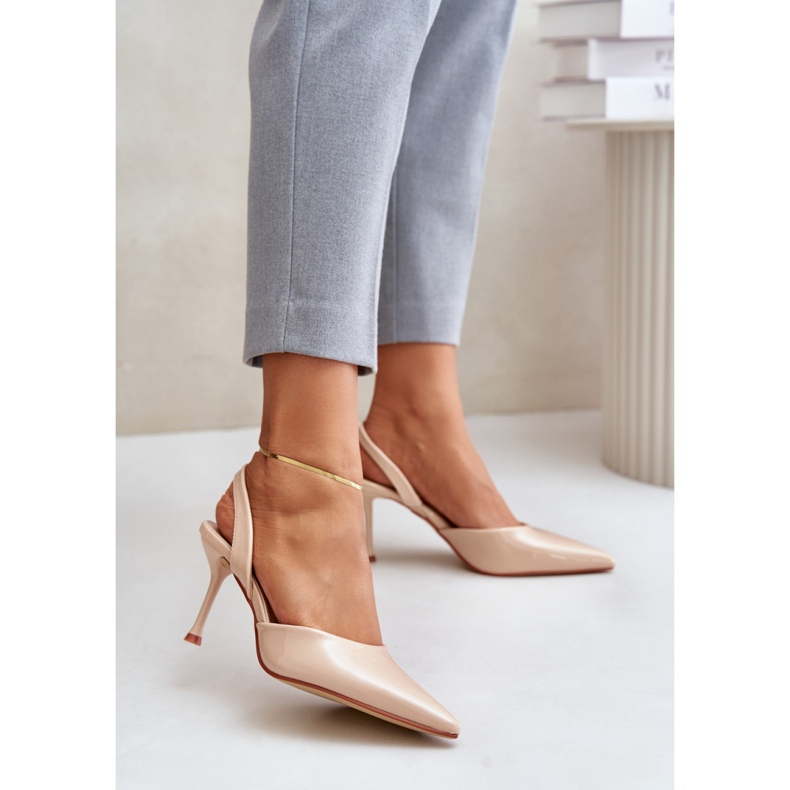Stilettos Model SQC-128 Beige bézs 1