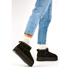 Női hócsizma Eco-Fur YU9001B szigeteléssel, fekete 1 Női hócsizma Eco-Fur YU9001B szigeteléssel, fekete 1