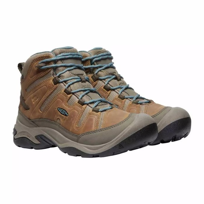 KEEN Circadia Mid Wp Toasted COCONUT/NORTH Atlantic Trekking Shoes KE-1026764 barna 1