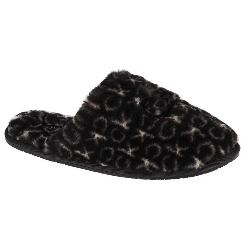 Calvin Klein Slipper Mule Fur Mono papucs HW0HW00536-0GK fekete 1
