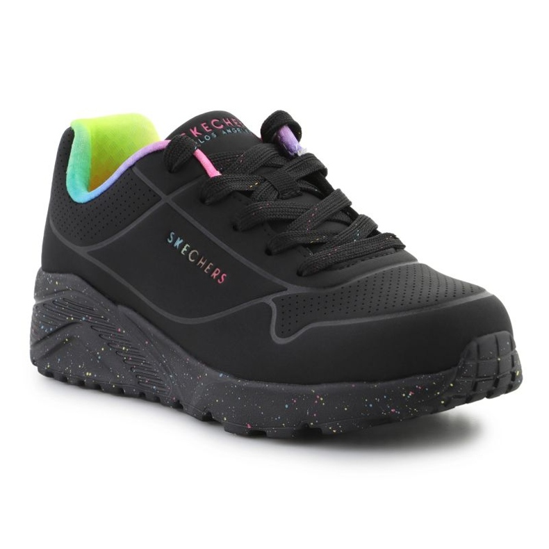 Skechers Uno Lite Rainbow Speckle cipő 310456L-BKMT fekete 1 Skechers Uno Lite Rainbow Speckle cipő 310456L-BKMT fekete 1