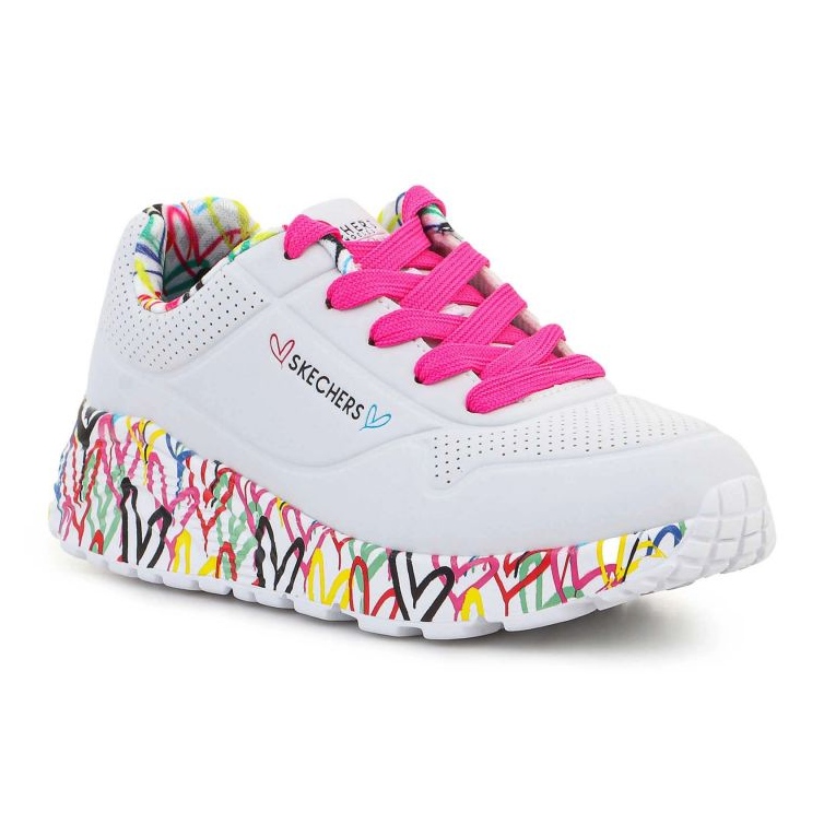 Skechers Lovely Luv 314976L-WMLT cipő fehér 1