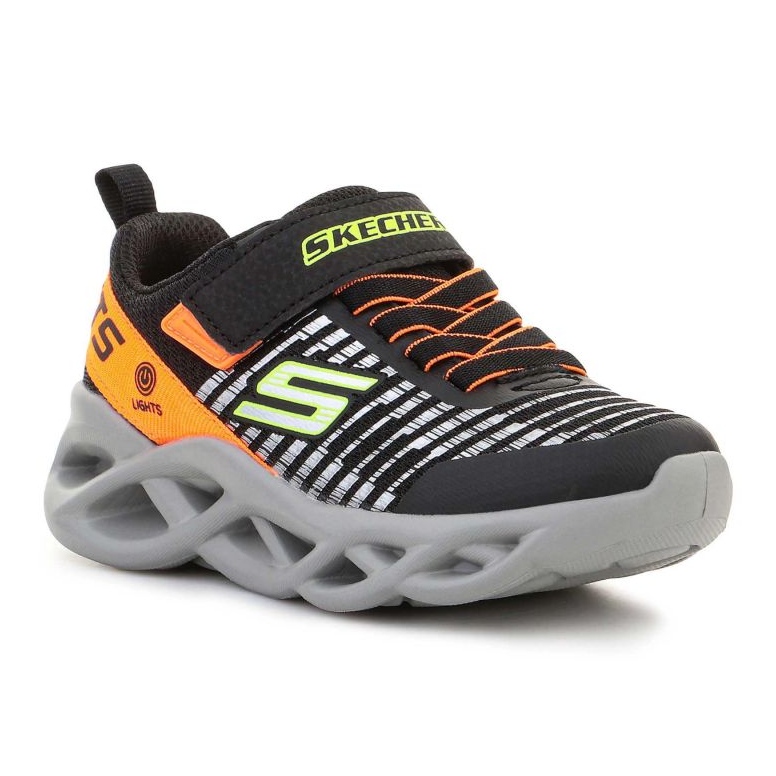 Skechers S Lights 401650L-BKOR cipő fekete 1