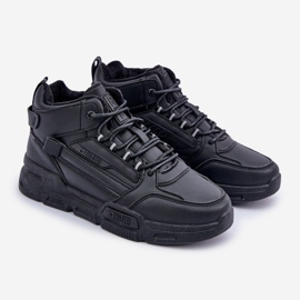 Férfi szigetelt tornacipő Big Star OO174587 HI-POLLY System MID fekete 1