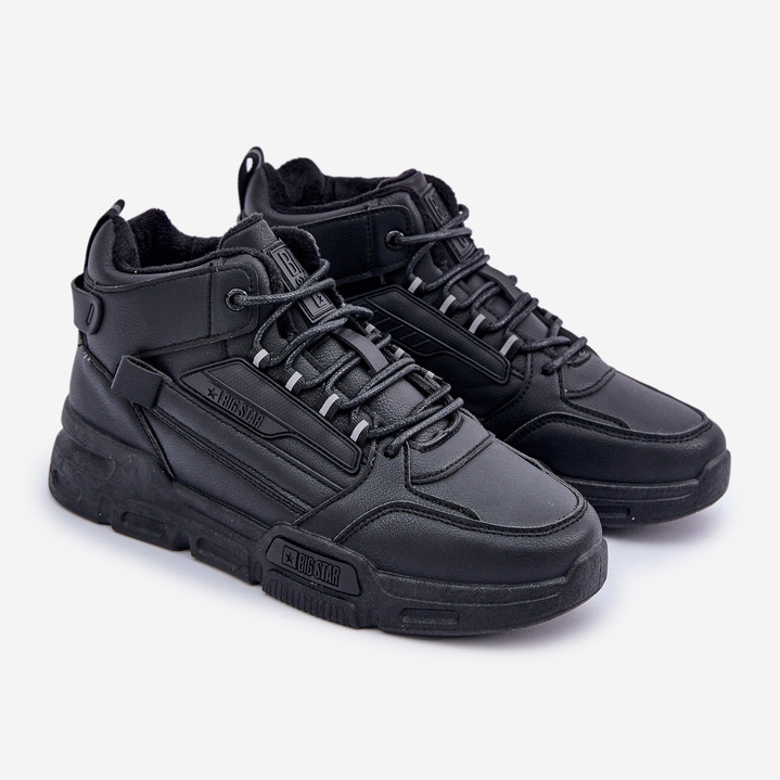 Férfi szigetelt tornacipő Big Star OO174587 HI-POLLY System MID fekete 1