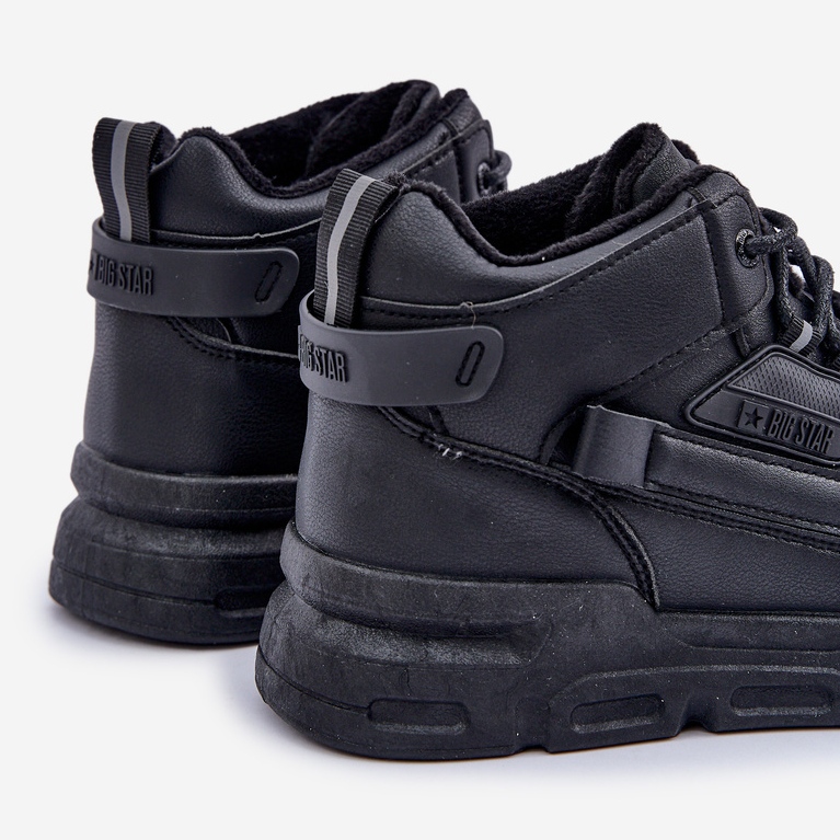 Férfi szigetelt tornacipő Big Star OO174587 HI-POLLY System MID fekete 2