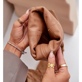 Velúr csizma alacsony sarkú, térd felett Zazoo 3444/O Camel barna 2