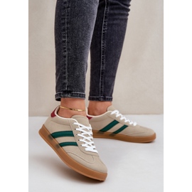 Női alacsony sportcipő, bézs 2