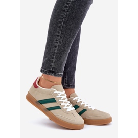 Női alacsony sportcipő, bézs 1