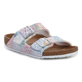 Birkenstock Arizona Kids Flashy Hologram ezüst papucs 1022173 sokszínű 1