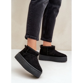 Női szőrme bélésű hócsizma TL242, fekete 1