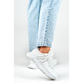 Női sportcipő, fehér tornacipő, LL66-33W 1