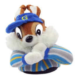 American Club Meleg amerikai mókus kisállat papucs kék barna 2